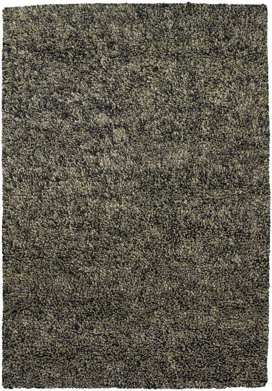 Chandra Evyon Evy20303 Grey / Green / Black / Black Shag Area Rug