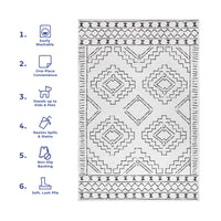 AreaRugs.com Wavaj Nwa1048A White Area Rug