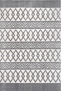 Nuloom Jenna Banded Nje2420A Light Gray Area Rug