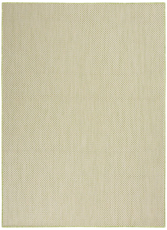 Nourison Courtyard Cou01 Ivory Green Area Rug