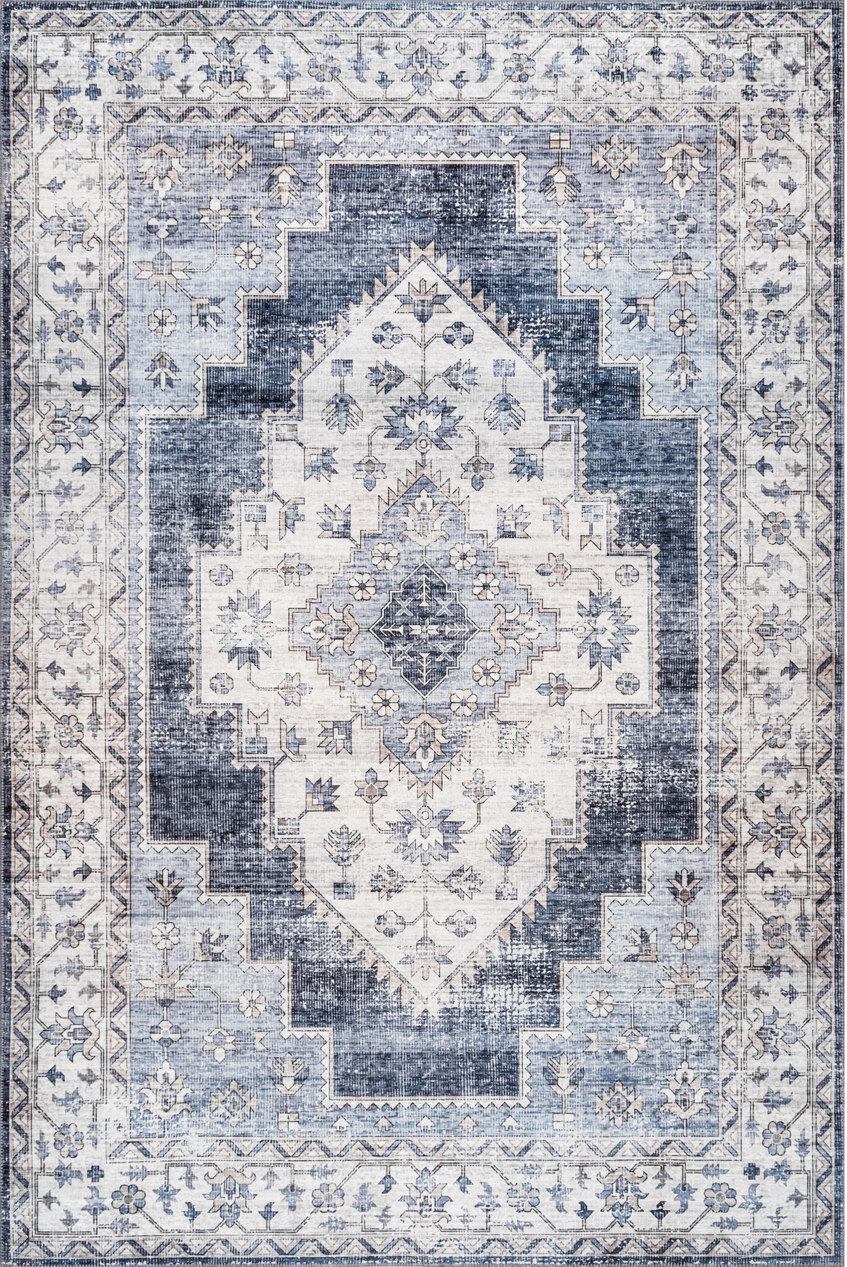 AreaRugs.com Wavaj Nwa1072A Navy Area Rug