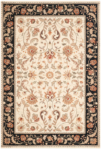 Safavieh Easy Care Ezc101A Ivory / Navy Area Rug