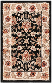 Safavieh Easy Care Ezc101B Black / Ivory Area Rug