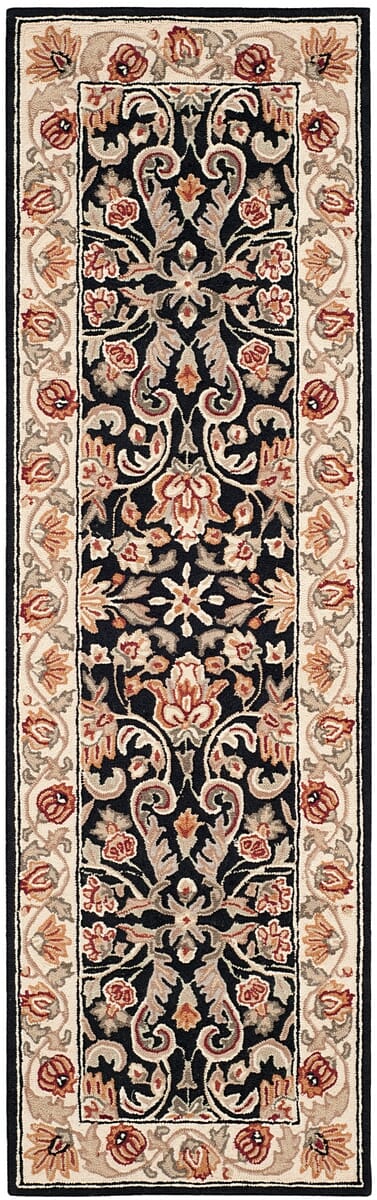 Safavieh Easy Care Ezc101B Black / Ivory Area Rug