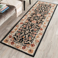 Safavieh Easy Care Ezc101B Black / Ivory Area Rug