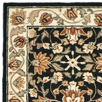 Safavieh Easy Care Ezc101B Black / Ivory Area Rug