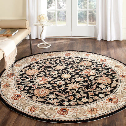 Safavieh Easy Care Ezc101B Black / Ivory Area Rug