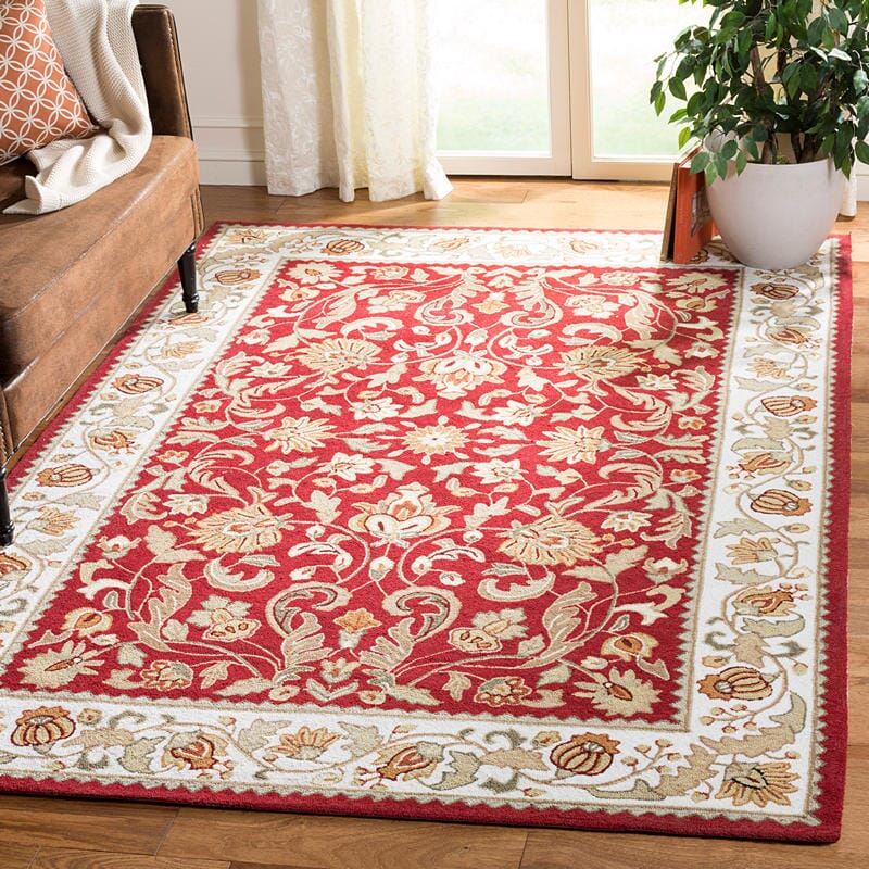 Safavieh Easy Care Ezc101C Red / Ivory Area Rug