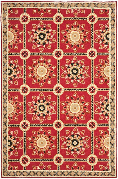 Safavieh Durarug Ezc711A Red / Natural Area Rug