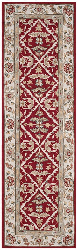 Safavieh Easy Care Ezc717A Red / Ivory Area Rug