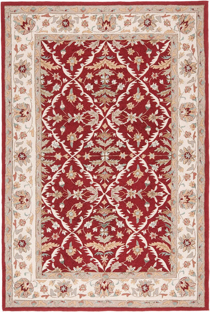 Safavieh Easy Care Ezc717A Red / Ivory Area Rug