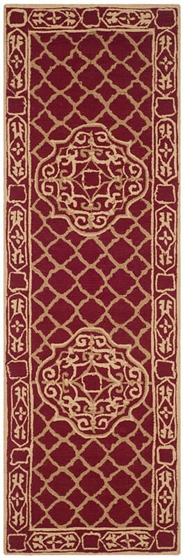 Safavieh Durarug Ezc729B Maroon / Gold Area Rug