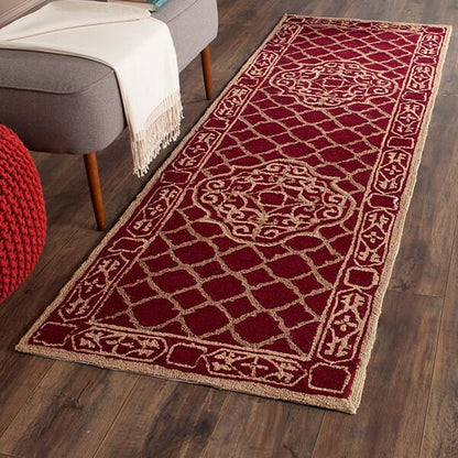 Safavieh Durarug Ezc729B Maroon / Gold Area Rug