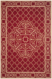 Safavieh Durarug Ezc729B Maroon / Gold Area Rug