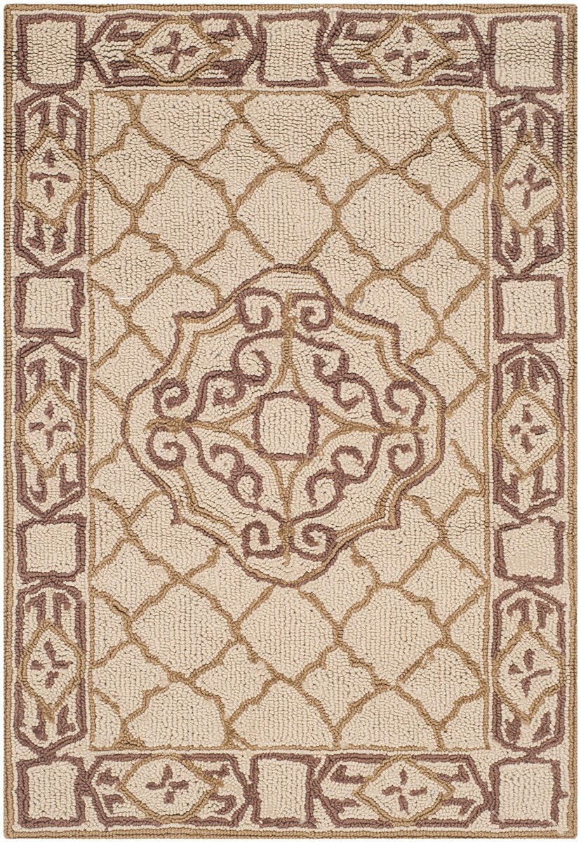 Safavieh Durarug Ezc729C Ivory / Gold Area Rug