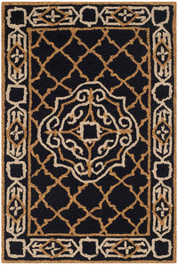 Safavieh Easy Care Ezc729D Black / Gold Area Rug