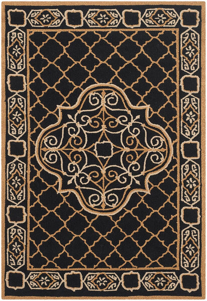 Safavieh Easy Care Ezc729D Black / Gold Area Rug