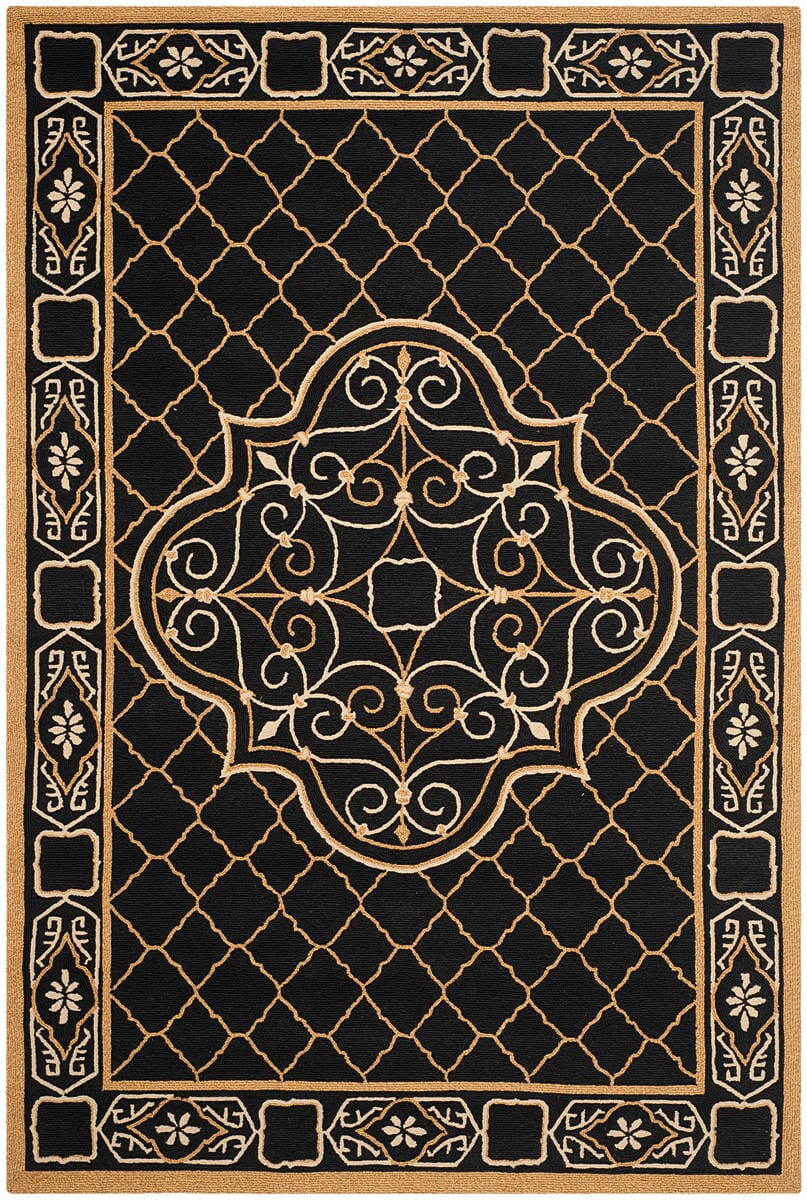 Safavieh Easy Care Ezc729D Black / Gold Area Rug