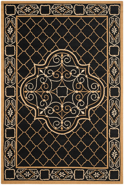 Safavieh Easy Care Ezc729D Black / Gold Area Rug