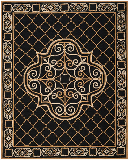 Safavieh Easy Care Ezc729D Black / Gold Area Rug