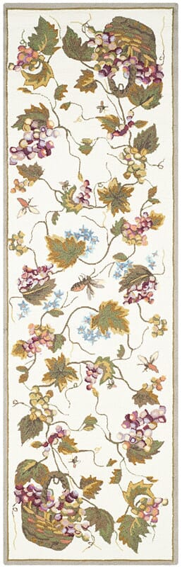 Safavieh Durarug Ezc731B White / Multi Floral / Country Area Rug