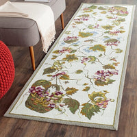 Safavieh Durarug Ezc731B White / Multi Floral / Country Area Rug