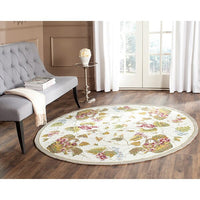 Safavieh Durarug Ezc731B White / Multi Floral / Country Area Rug