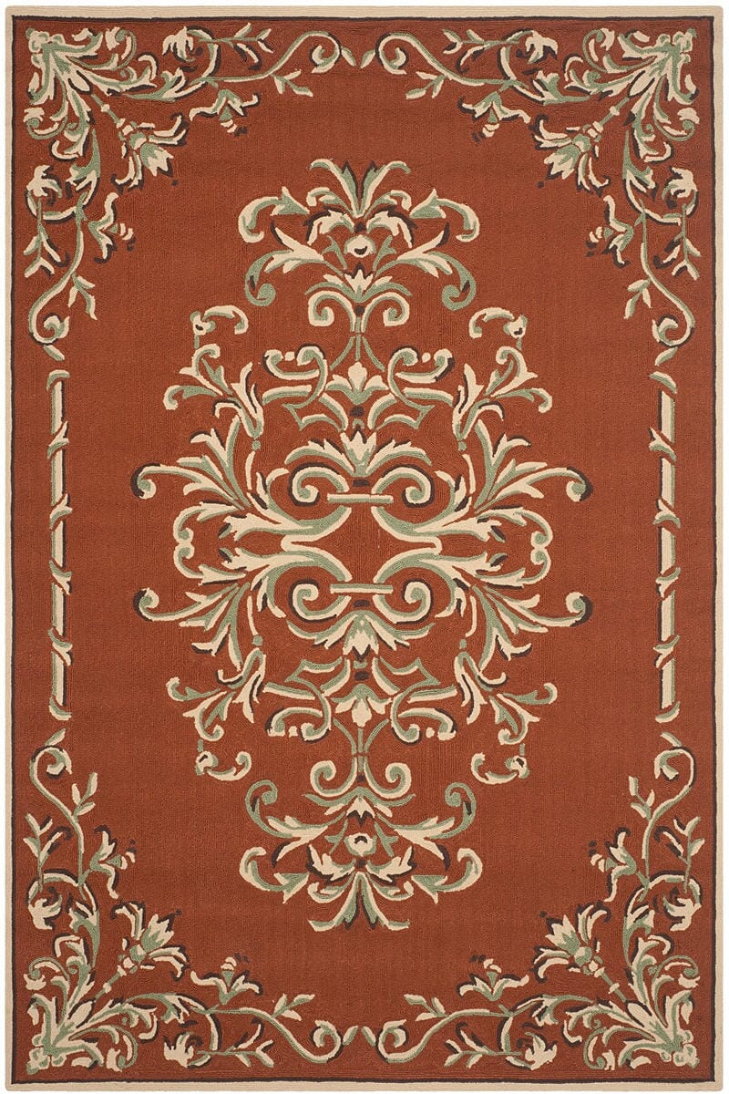 Safavieh Durarug Ezc735B Rust / Multi Area Rug