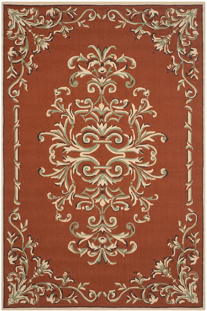 Safavieh Durarug Ezc735B Rust / Multi Area Rug