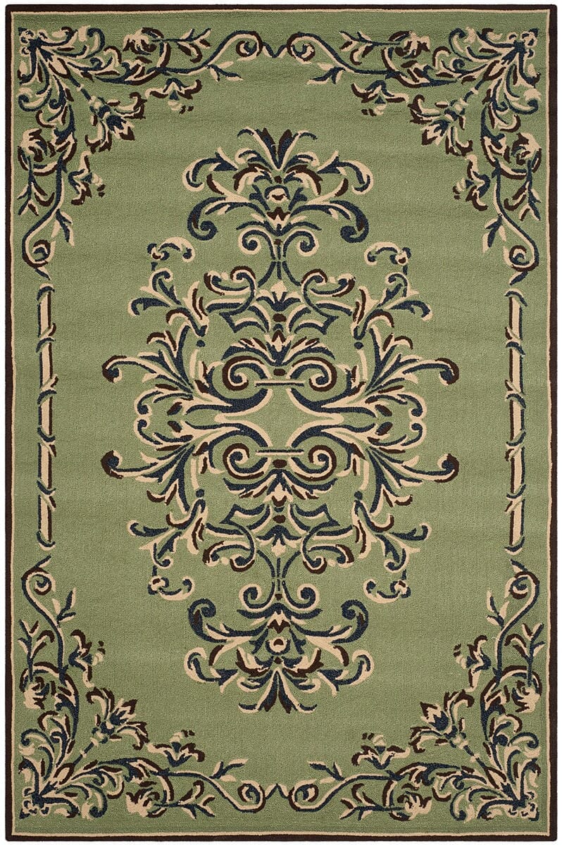 Safavieh Durarug Ezc735C Sage / Multi Area Rug