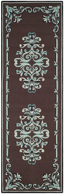 Safavieh Durarug Ezc735D Chocolate / Multi Area Rug