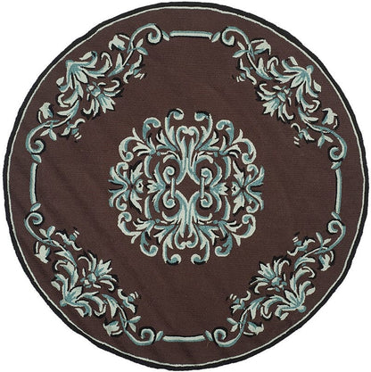 Safavieh Durarug Ezc735D Chocolate / Multi Area Rug