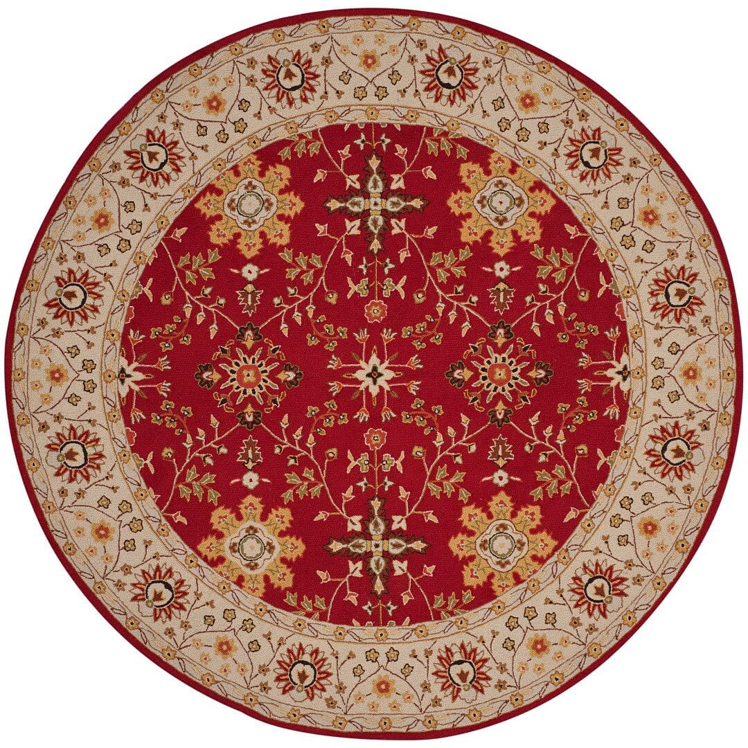 Safavieh Durarug Ezc751C Red / Ivory Area Rug