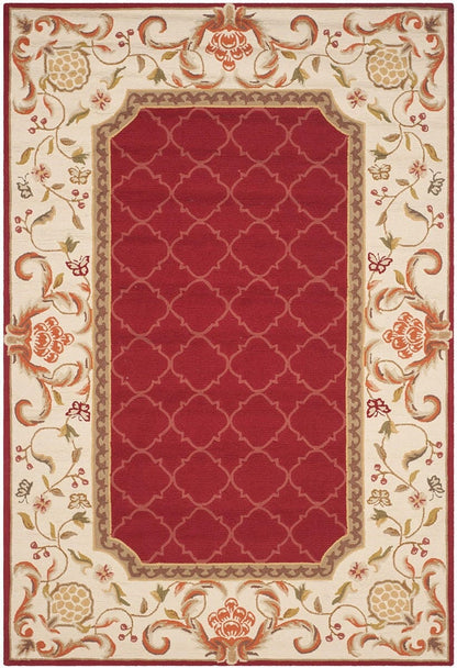 Safavieh Durarug Ezc753C Burgundy / Ivory Area Rug