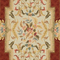 Safavieh Durarug Ezc755A Ivory / Red Area Rug