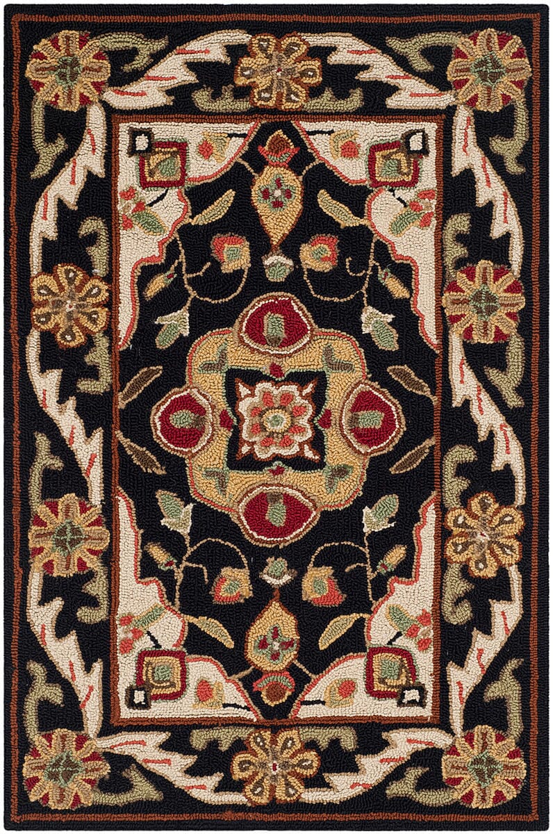 Safavieh Durarug Ezc757E Black / Creme Area Rug