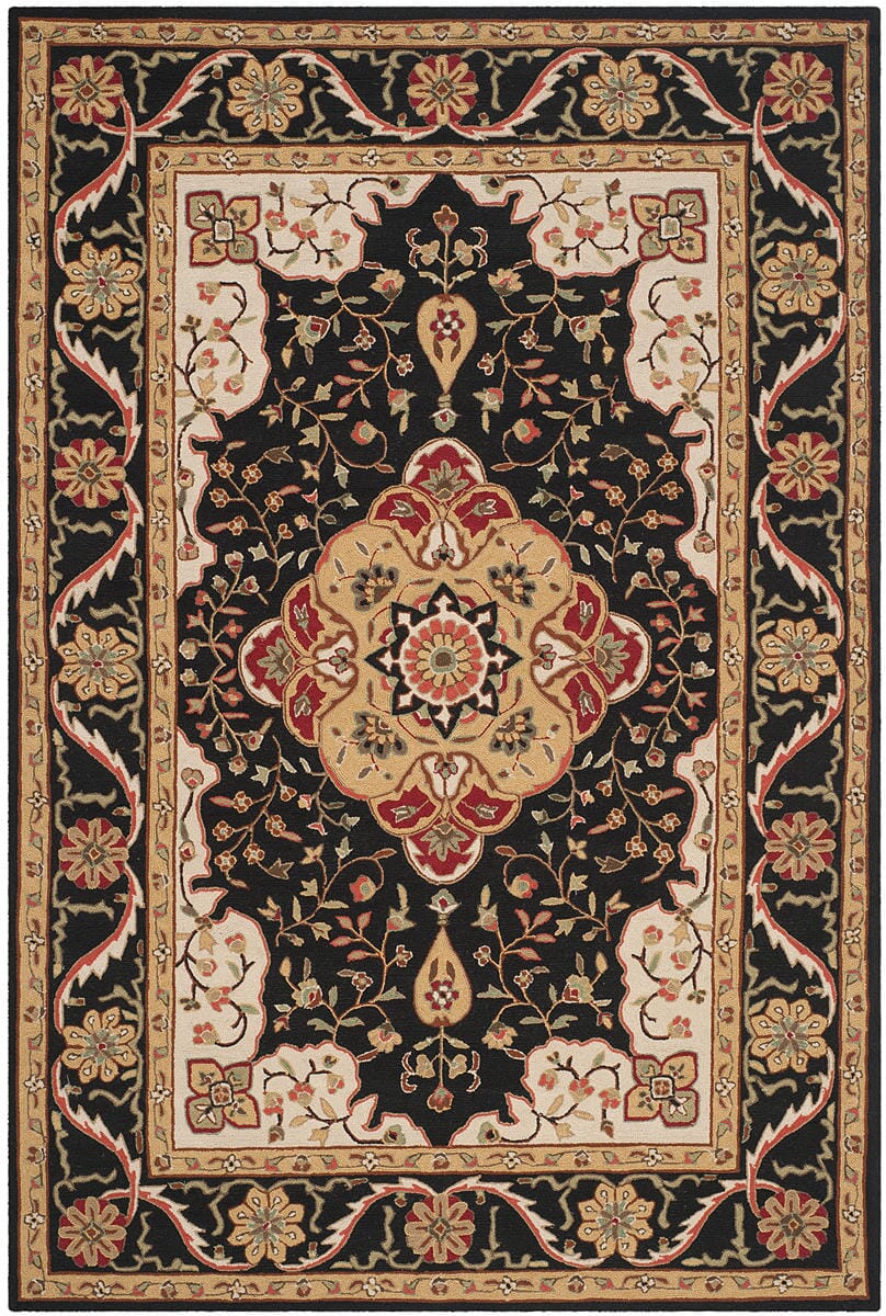 Safavieh Durarug Ezc757E Black / Creme Area Rug