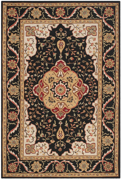 Safavieh Durarug Ezc757E Black / Creme Area Rug