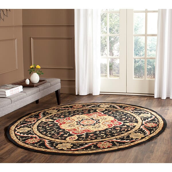 Safavieh Durarug Ezc757E Black / Creme Area Rug