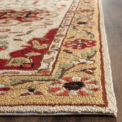 Safavieh Durarug Ezc757F Creme / Red Area Rug