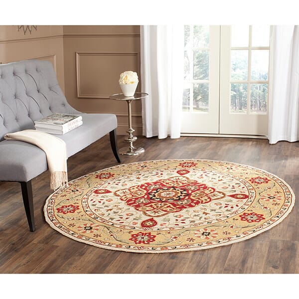 Safavieh Durarug Ezc757F Creme / Red Area Rug