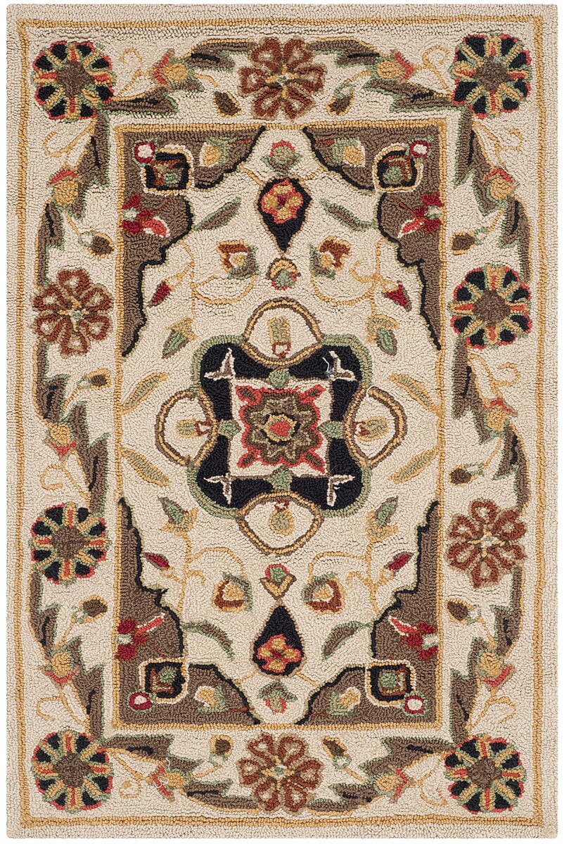 Safavieh Durarug Ezc757G Cream / Olive Area Rug