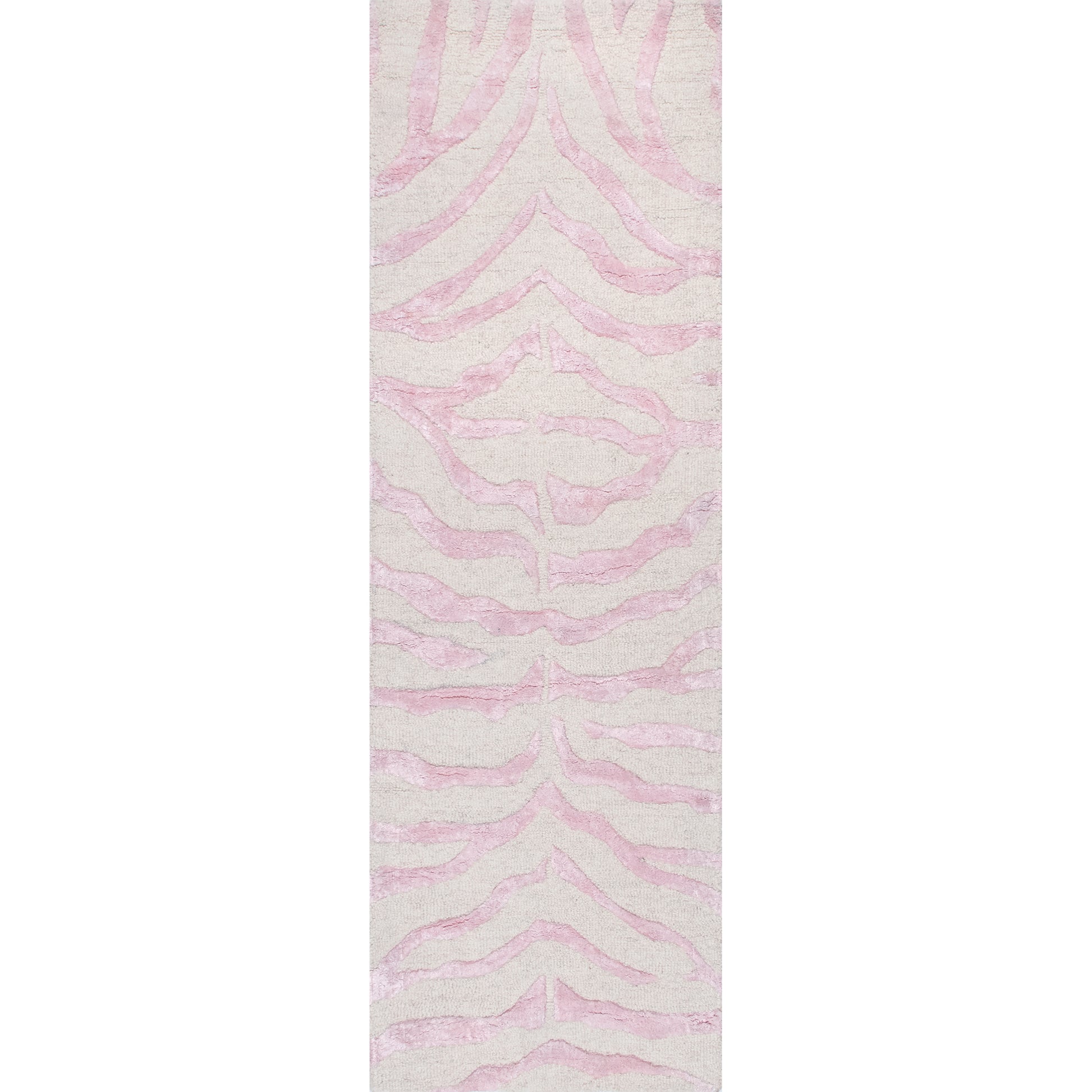 Nuloom Plush Zebra Npl3627E Pink Area Rug