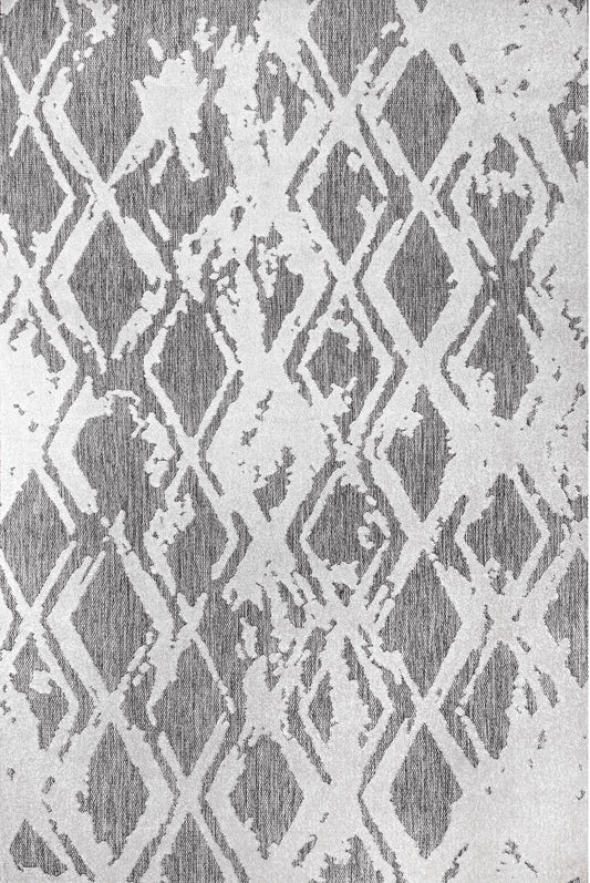 Nuloom Blaire Lattice Nbl1557A Gray Area Rug