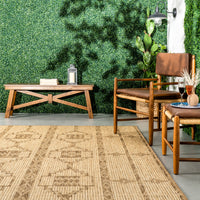 Nuloom Claudia Tribal Ncl1814A Beige Area Rug