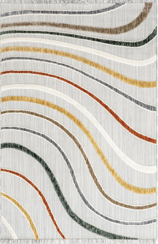 Nuloom Bebe Waves Nbe1353A Light Gray Area Rug