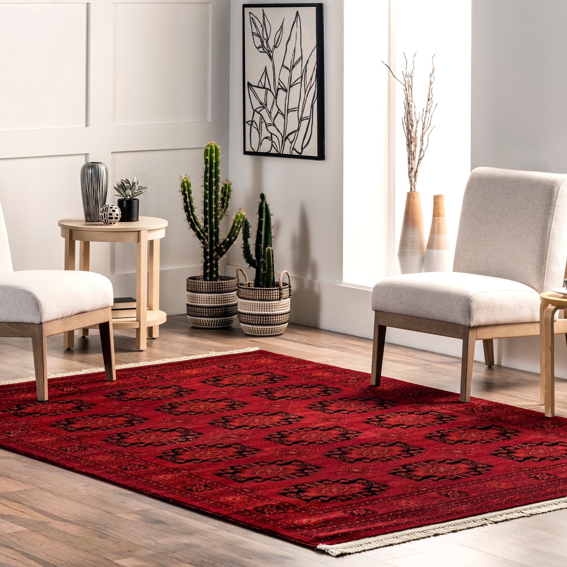 Nuloom Diandra Motif Ndi1829A Red Area Rug