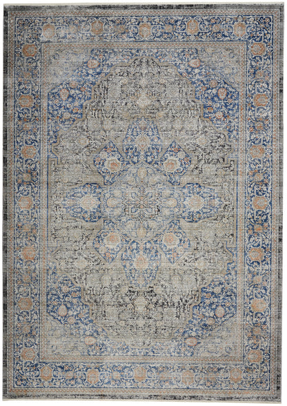 Nourison Starry Nights Stn07 Blue Area Rug