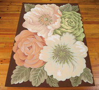 Nourison Fantasy Fa06 Multi Color Floral / Country Area Rug