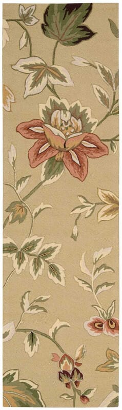 Nourison Fantasy Fa11 Beige Floral / Country Area Rug